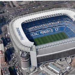 A view of Santiago Bernabeu Stadium